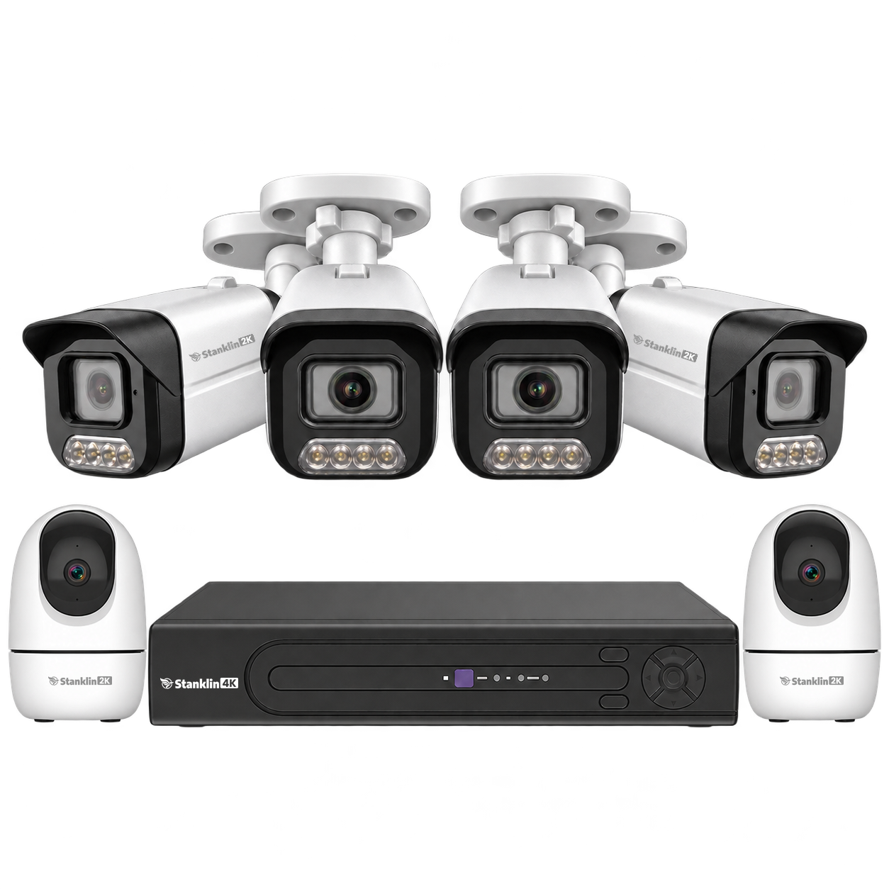Blend Collection: four IP cameras, 32-channel NVR and two indoor Wi-Fi cameras